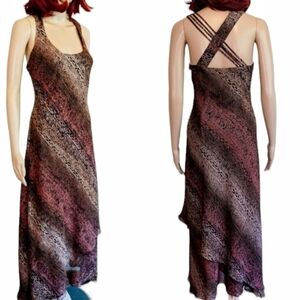 CDC Layered Graphic Print Dress